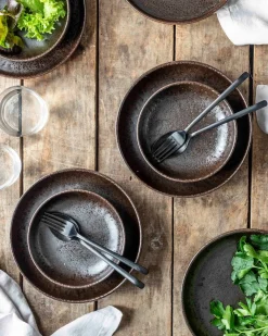 Suppenteller-Set, Steinzeug Glockenklang