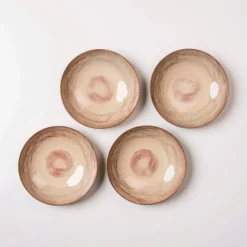 Suppenteller-Set, Steinzeug Nebelwald