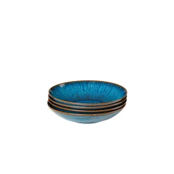 Suppenteller-Set, Steinzeug Eisfall