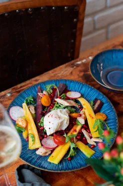 Suppenteller-Set, Steinzeug Eisfall