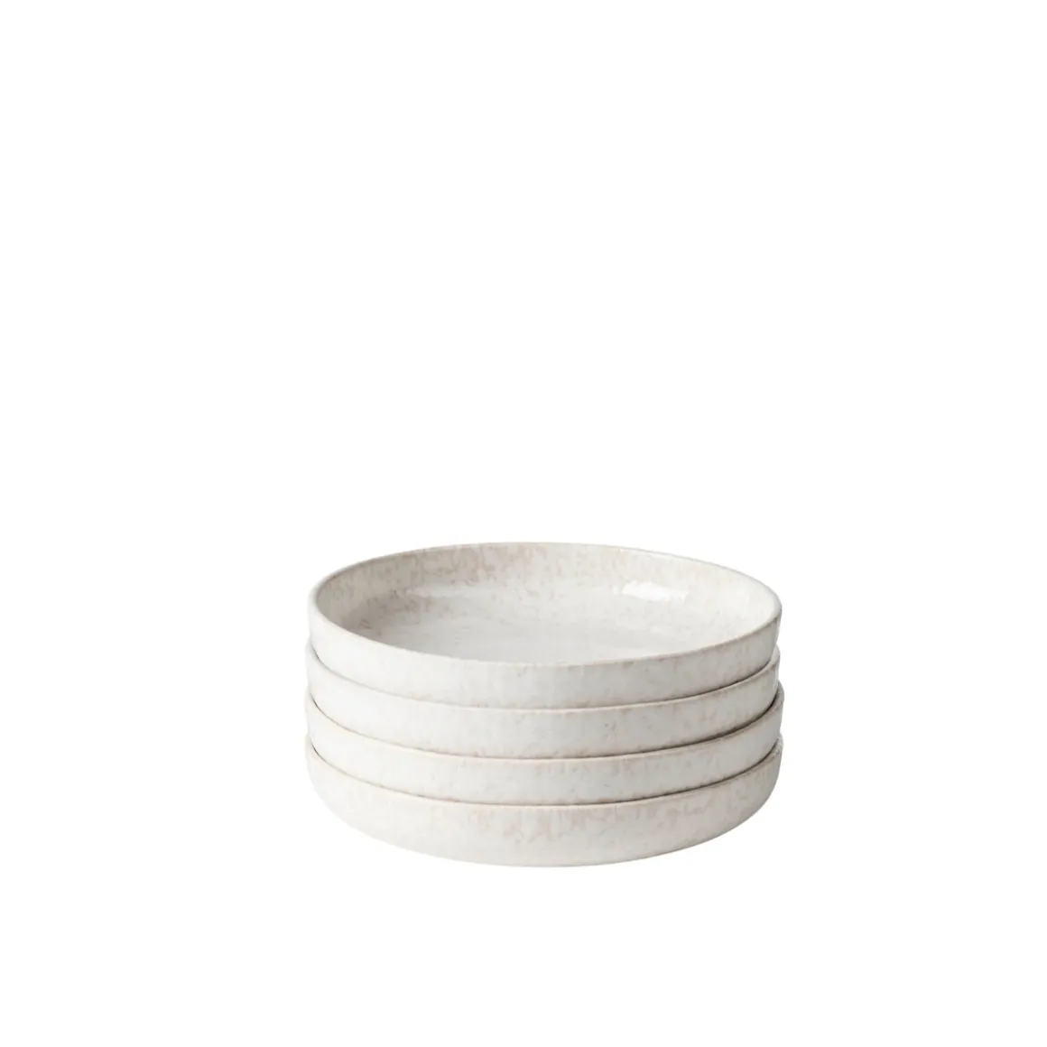 Suppenteller-Set, Steinzeug Alpenwiese Creme