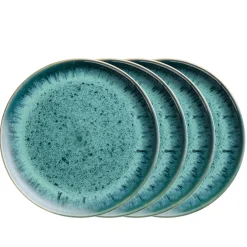 Teller Set, Steinzeug Carellia Blau