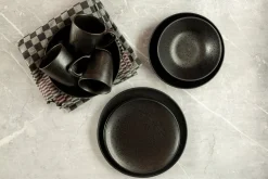 Teller Set, Steinzeug Essential