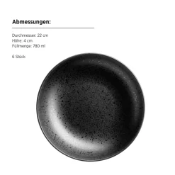 Teller Set, Steinzeug Essential