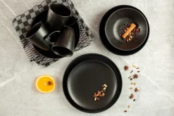 Teller Set, Steinzeug Essential