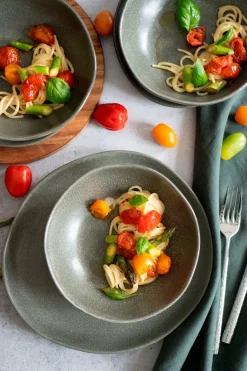 Tellerset, Keramik Marlena 6 x Speiseteller, 6 x Suppenteller