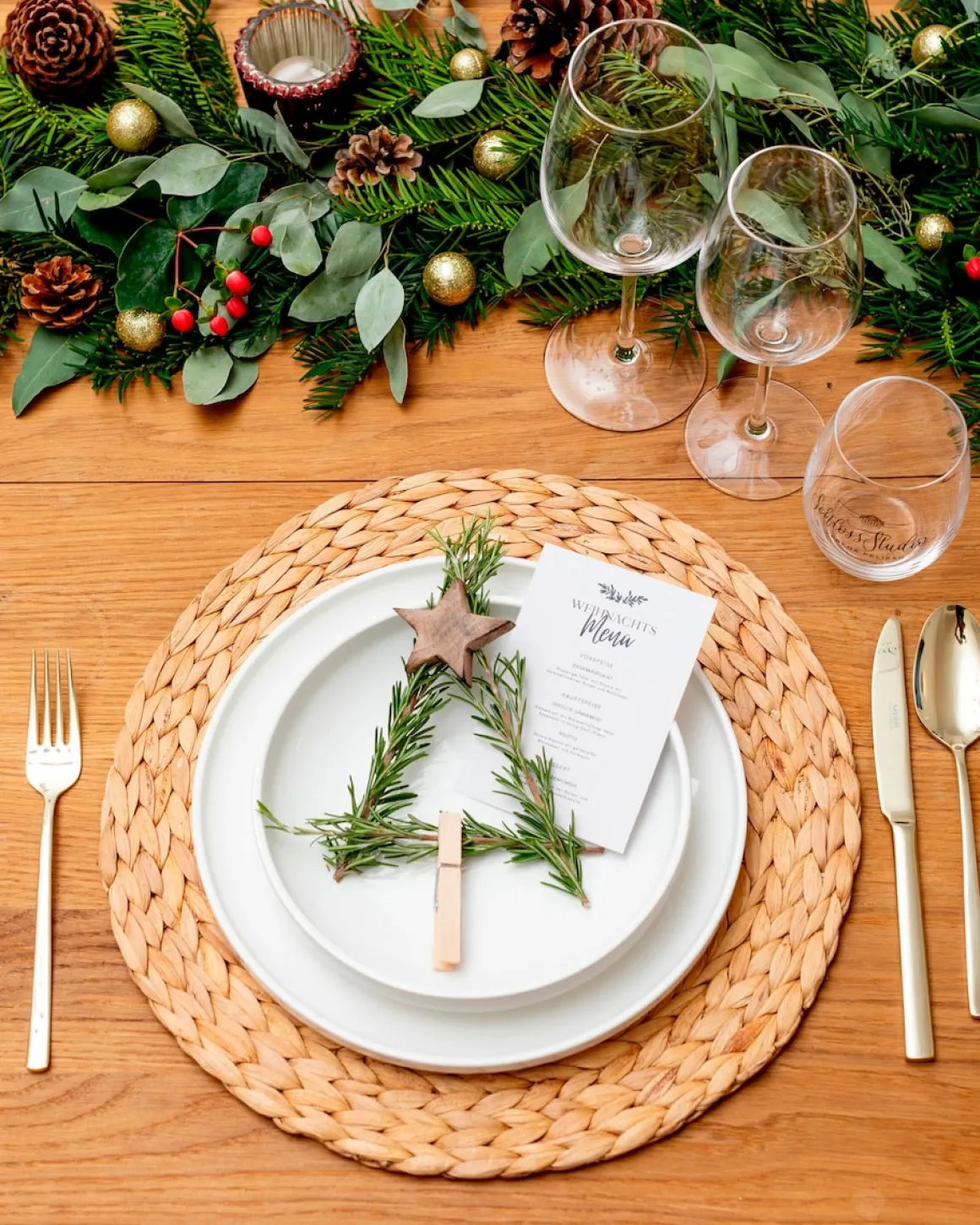 Tellerset, Porzellan Vada Weiß