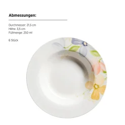 Tellerset, Porzellan Zibal