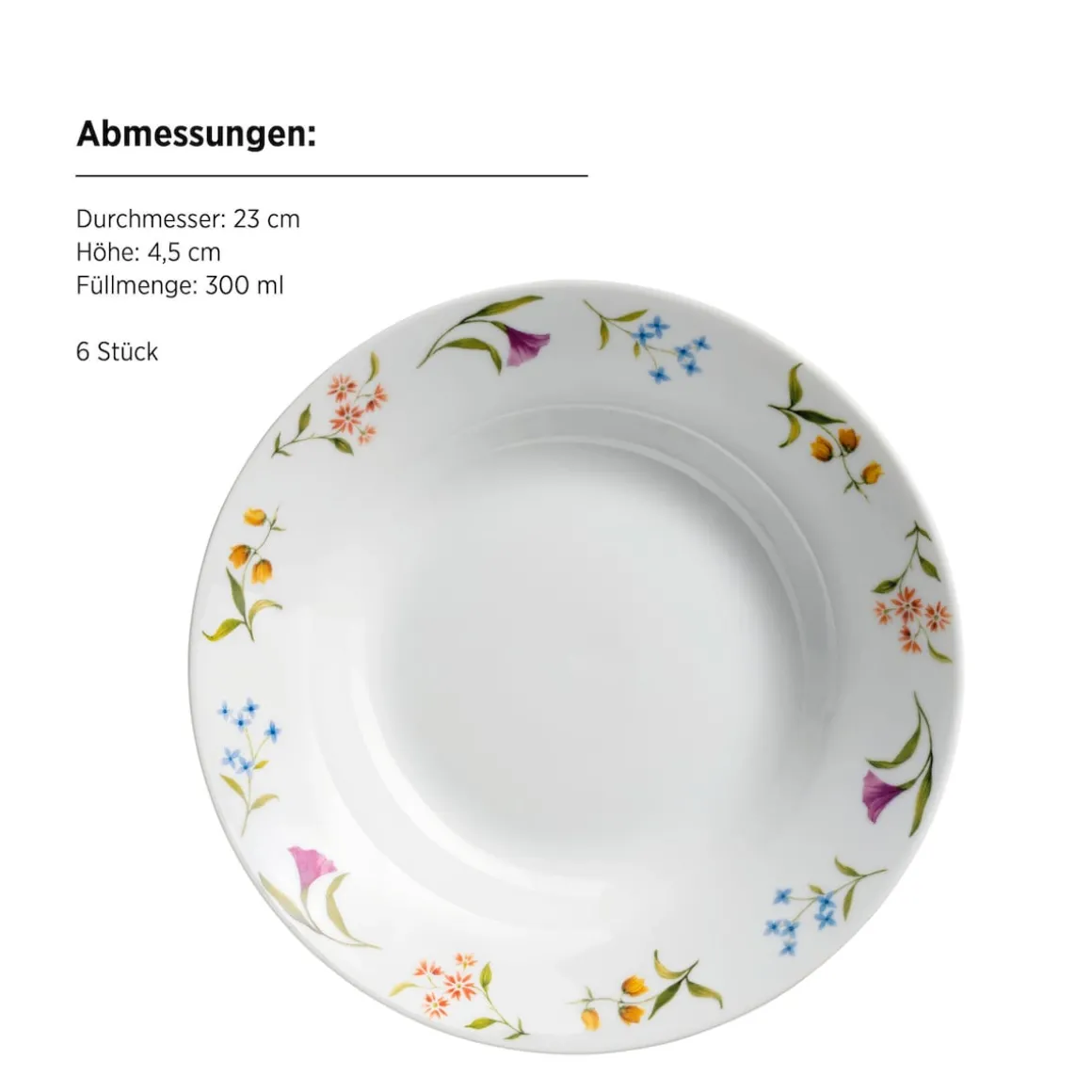 Teller-Set, Porzellan Zosma