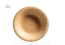 Teller-Set, Steingut Lumaca Dunkelblau