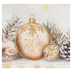 Tischläufer „Festtagskugeln“, 140x 40 cm