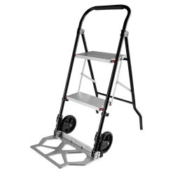 Trittlasten-Trolley, Trittleiter 2 Stufen "2 in 1"