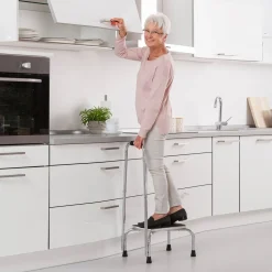 Trittstufe mit Haltebügel