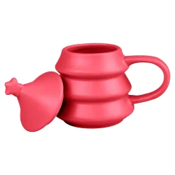 Weihnachtstasse „Tannenbaum“ mit Deckel, 270 ml bordeaux