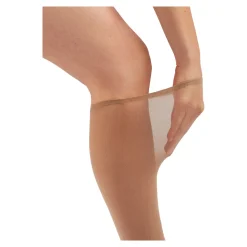 Weitschaft Kniestrümpfe, 3 Paar beige