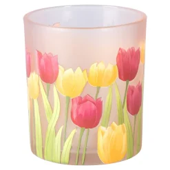 Windlicht „Tulpen“ Ø 8,8 cm