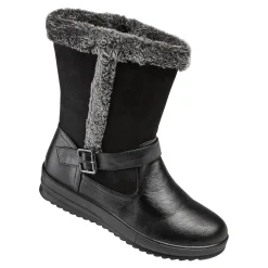 Winter-Kuschel-Stiefel "Sarah" schwarz