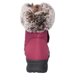 Winterstiefelette mit Spikes & Klett „Monika“ beere