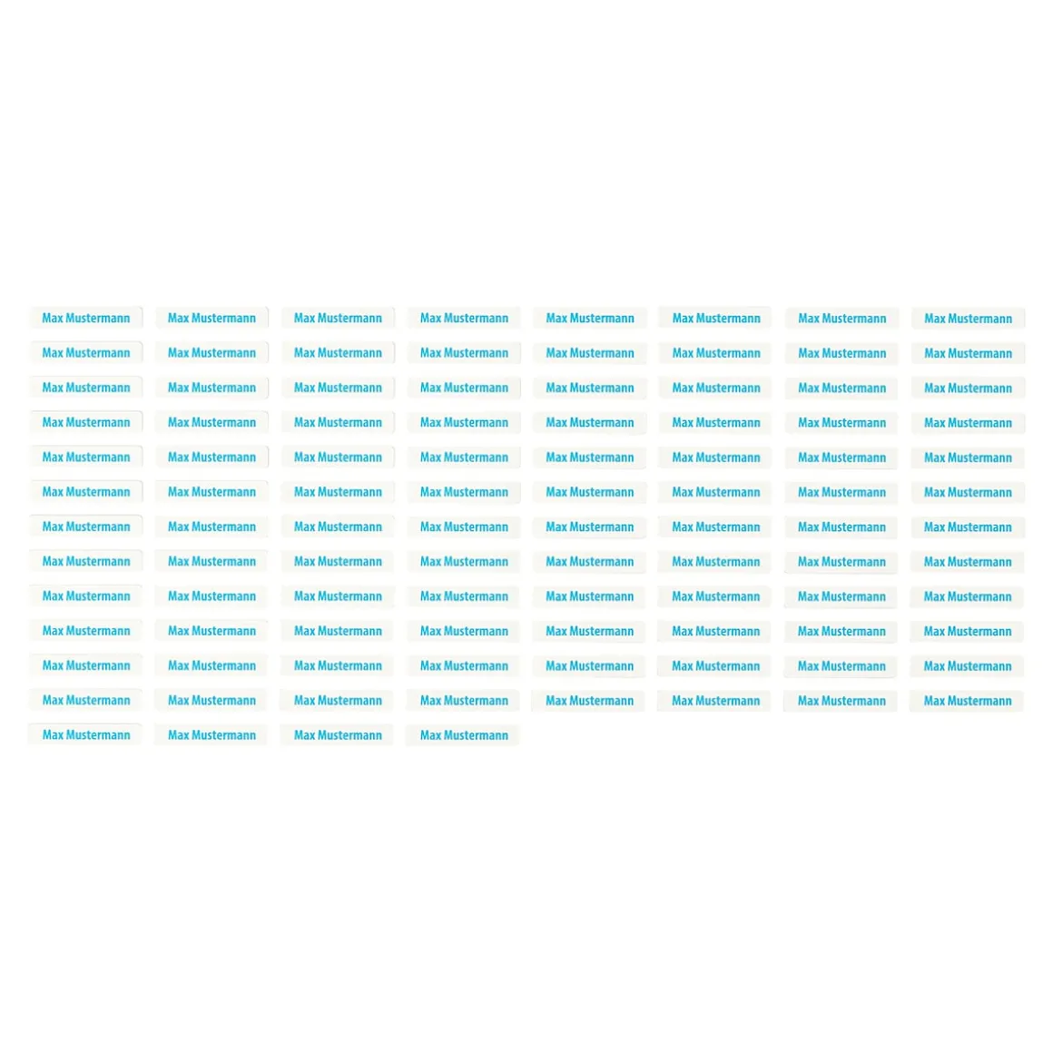 Wäscheetiketten, 100 Stück blau