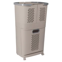 Wäschekorb-Organizer "3 in 1" taupe