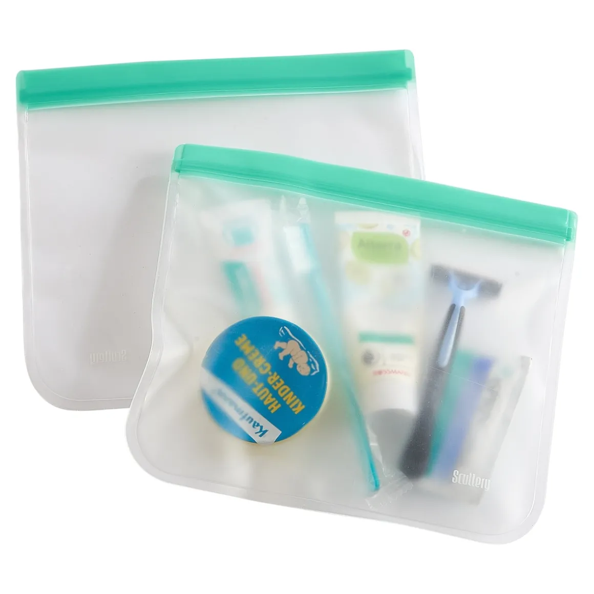 Zip-Beutel „mehrweg“, 2 Stück