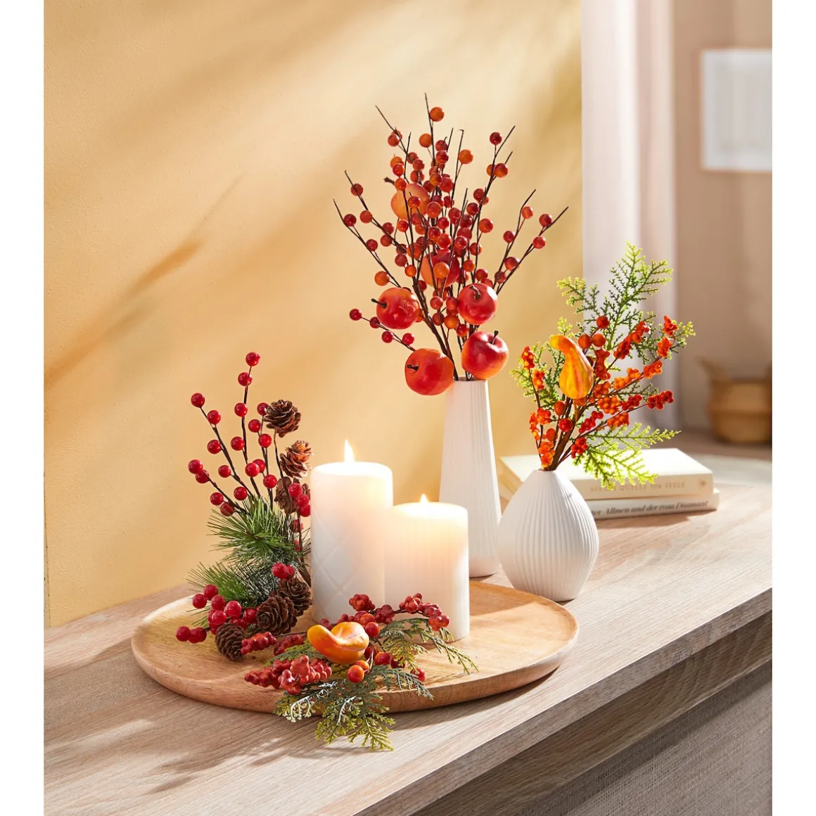 Zweig zum Stecken Zapfen